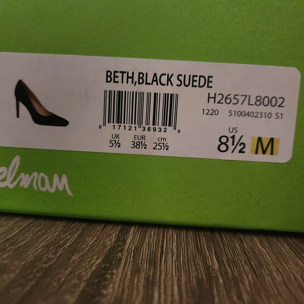 Sam Edelman Beth Black Suede Women's Pumps Size 8.5 New In Box - Picture 4 of 8